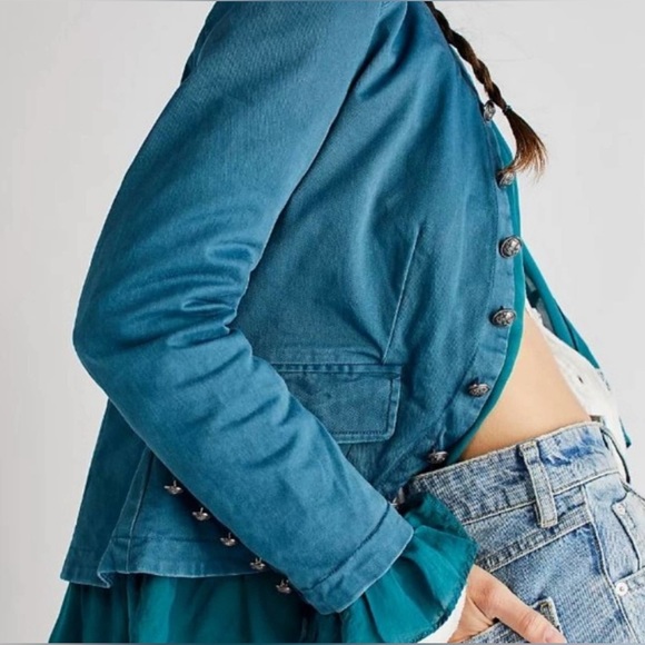 Free People ruffles romance jacket, small - Picture 4 of 9